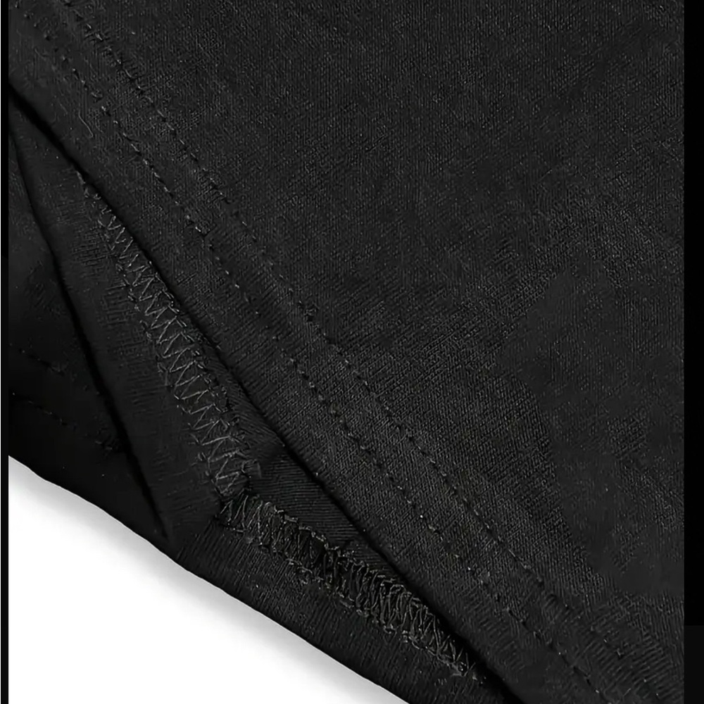 Leopard Cross Graphic Black T-Shirt - Picture 4 of 6
